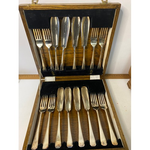 68 - 4 sets of vintage cutlery.