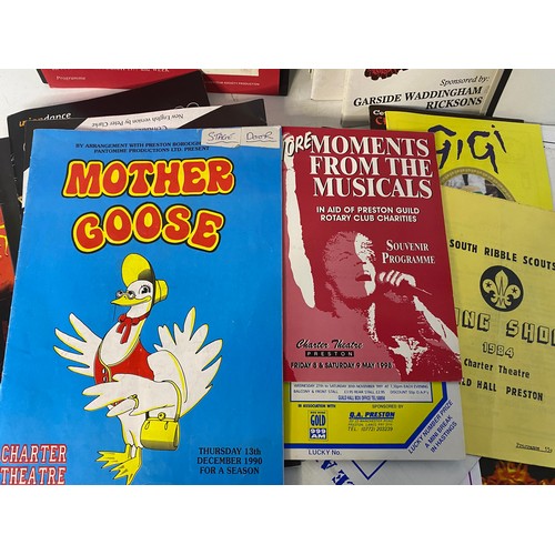 80 - Selection of approximately 100 Preston Theatre programmes.