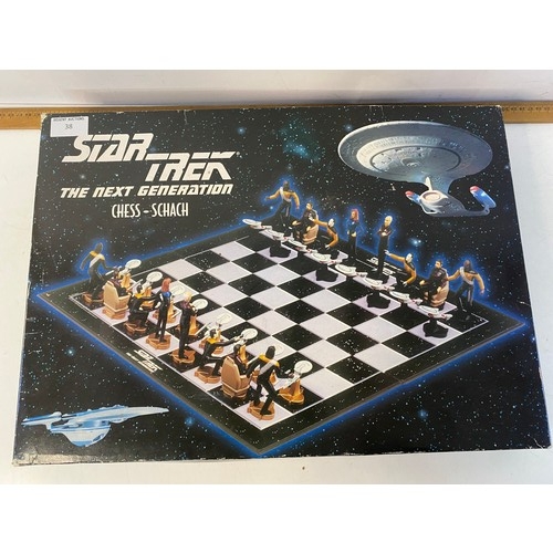 38 - Star Trek Next Generation chess set.