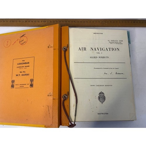 60 - Royal Air Force, restricted air navigation official books 1950 and 1951