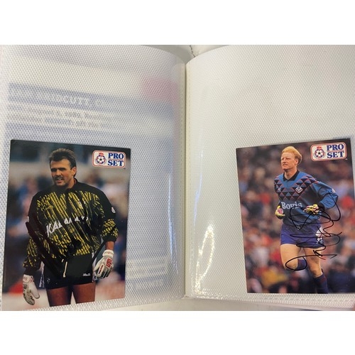 63 - 2 albums of original hand signed football autographs