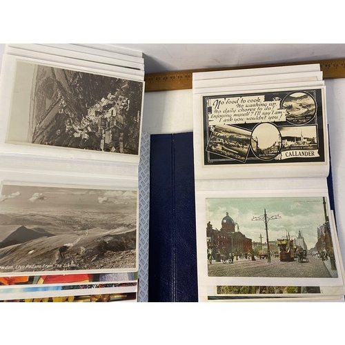 65 - Large postcard album with 240 original postcards.