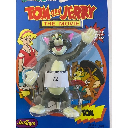 72 - Tom and Jerry Bendems by Just Toys in blister packs.