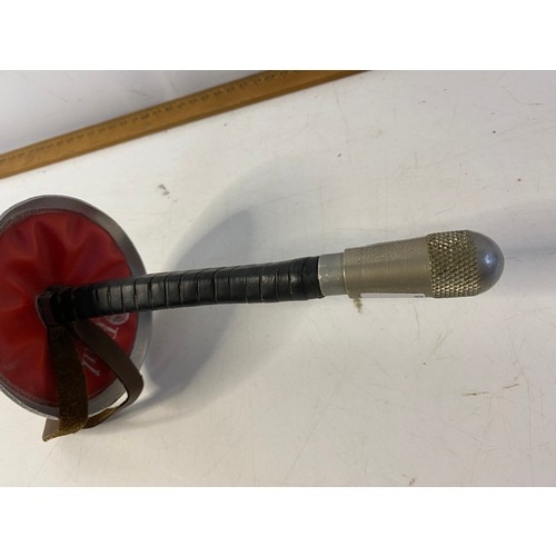 157 - A Leon Paul fencing foil with leather bound handle, blade is 89cms in length.