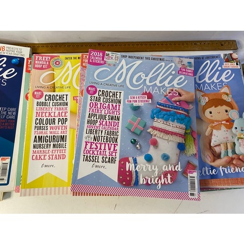 274 - Box of 30 Mollie Makes magazines.