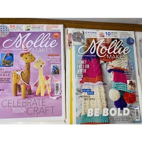 274 - Box of 30 Mollie Makes magazines.