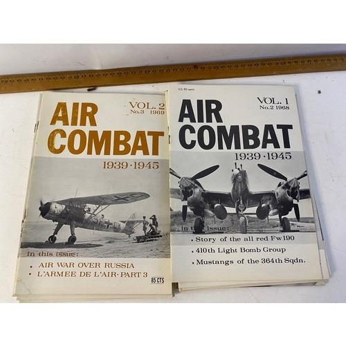 470 - Air Combat magazines Vol 1 and 2 no.1 - 6 and 35 x issues of aircraft magazines by Profile Publicati... 