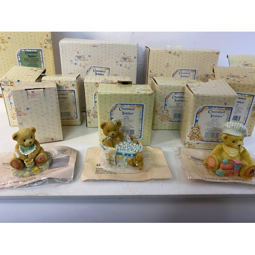 629 - Collection of Cherished Teddies figures in boxes.