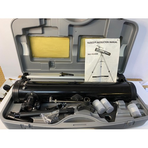 636 - Science Tech telescope in carry case.