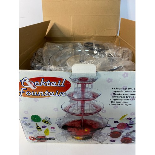 678 - Party cocktail fountain unused in box.