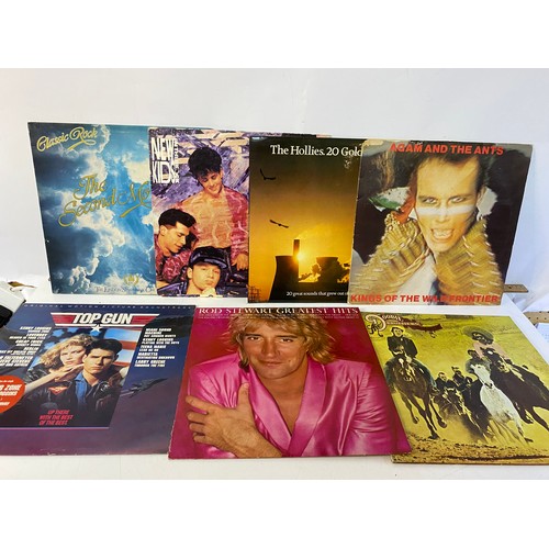 979 - Selection of LPs including Deep Purple, Rick Wakeman, Doobie Brothers, Rod Stewert and Adam and the ... 