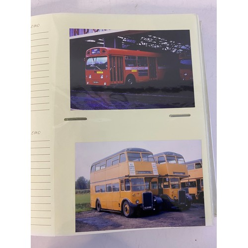 978 - Album of transport photos including buses, road haulage and military