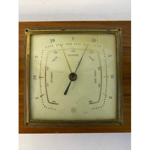 971 - SBF Danish weather station hygrometer and thermometer 29x12cms