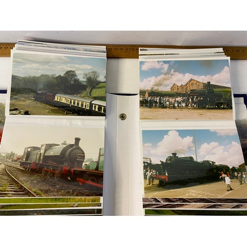 510 - 2 Albums of Railway photographs with 380 individual photos