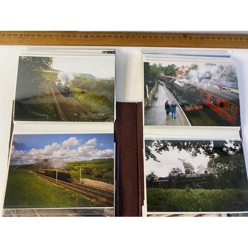 510 - 2 Albums of Railway photographs with 380 individual photos