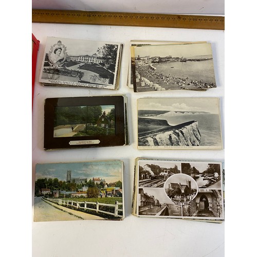 504 - Box of approximately 6-700 vintage postcards