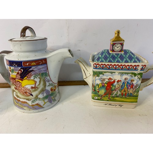 583 - Assortment of collectable teapots from James Sadler, Motto Ware and Japanese.