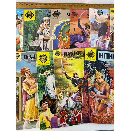 588 - Collection of vintage Indian comics, Krishna and Gnesha