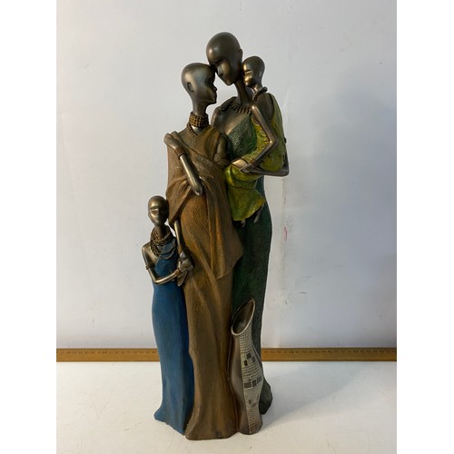 818 - Pair of Maasai figurines measuring 45 cms tall