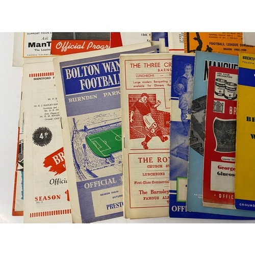 550 - Collection of 1950's football programmes