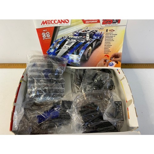 553 - Vintage metal Meccano Supercar 25 in 1, complete unopened blister packs