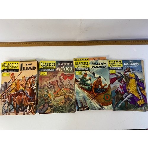 561 - Collection of 20 x vintage 1950's classic illustrated comics, great titles.