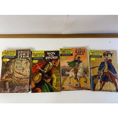 561 - Collection of 20 x vintage 1950's classic illustrated comics, great titles.