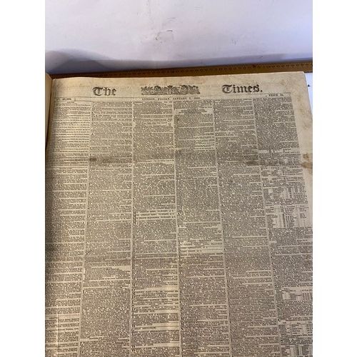 571 - 1869 The Times large newspaper volume