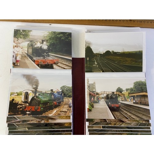 599 - 2 Albums of Railway train photographs.