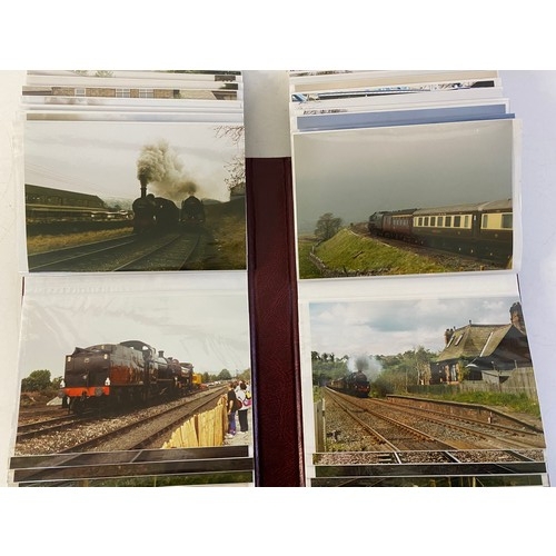 599 - 2 Albums of Railway train photographs.