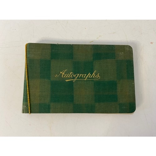 804 - Autograph book dating back to 1936 contains autographs from Blackpool Football club and Margate FC.