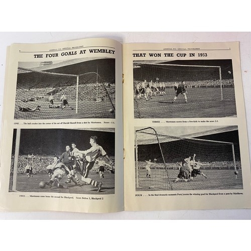 809 - Stanley Matthews Football Review, football programme from 1953 FA Charity Shield between Arsenal V B... 