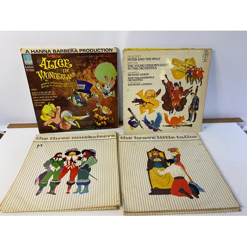 727 - Collection of vintage children's vinyl including several Hanna Barbera records