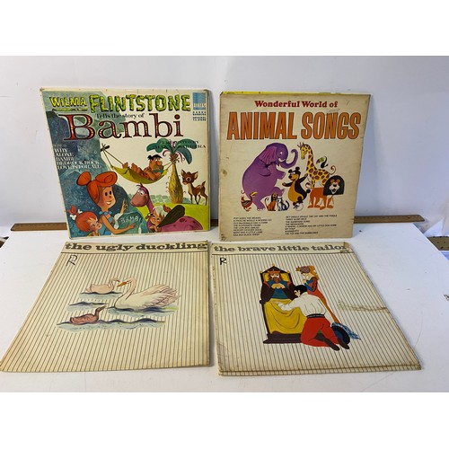 727 - Collection of vintage children's vinyl including several Hanna Barbera records