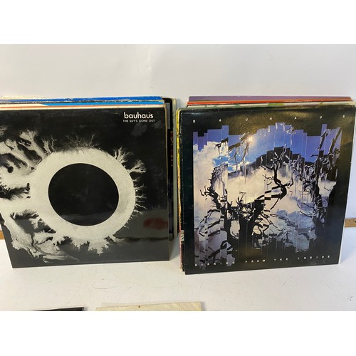 737 - Box of assorted vinyl including Pink Floyd, Bauhaus