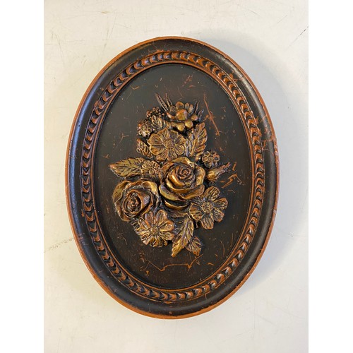 740 - 4 x Tarvin wax studio handmade wall plaques