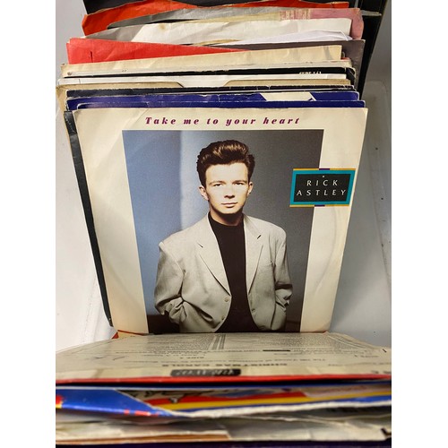 742 - Box of 7 inch singles, mixed genres and eras