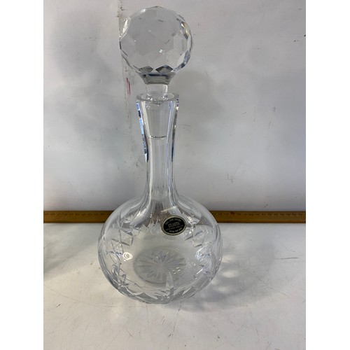 746 - 5 x crystal decanters