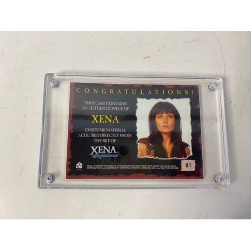 789 - Xena Warrior Princess, seasons 4 and 5 costume card R1, made by Rittenhouse Archives in 2001. The ca... 