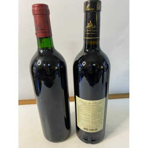 860 - 5 Bottles of red wine including a 1994 bottle of Chateau Tour de Blanchon Lussac Saint-Emilion