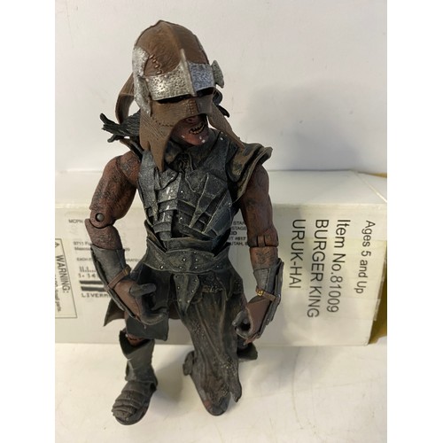 864 - Toy Biz boxed Uruk-Hai Mail Away USA exclusive edition figure. The Fellowship of the Ring by KB Toys... 