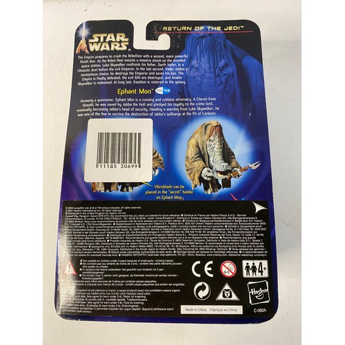 868 - Star Wars saga The Retrun og the Jedi Ephant Mon figure sealed on card in new condition. Jabba the H... 