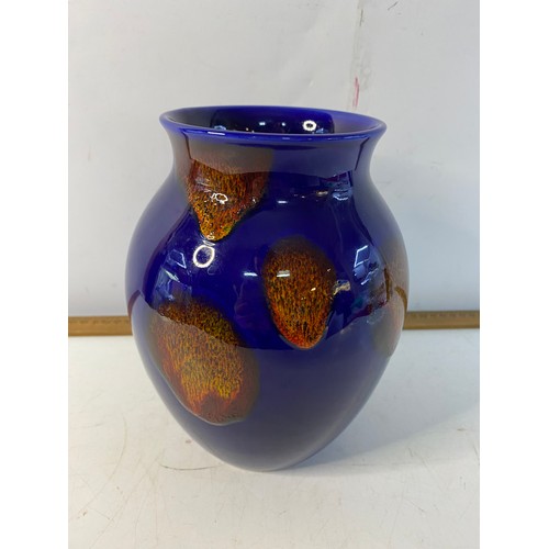 912 - Large Poole Pottery vase in Galaxy Design 21cms