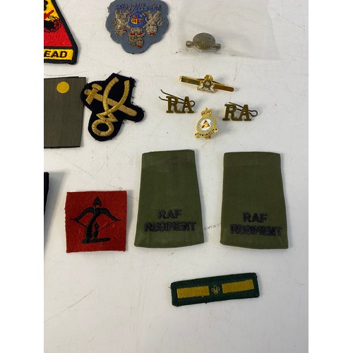 939 - Collection of Military patches, Badges and Pins.