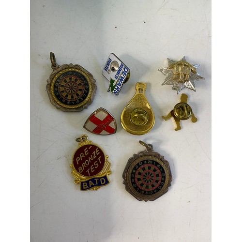 993 - Vintage enamel and brass pin badges from BBC circle, Liverpool FC, St John's Ambulance in metal vint... 