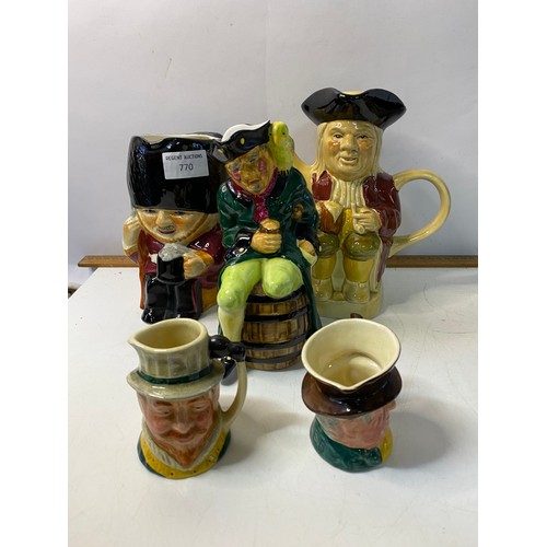 770 - Assortment of character jugs.