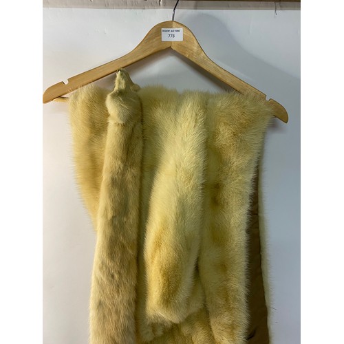 778 - 2 vintage fur stoles.