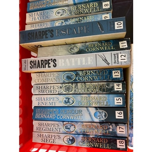 908 - Collection of 'Sharpe' novels by Bernard Cornwell