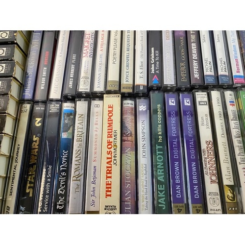 750 - Box of audiobooks on cassette tape