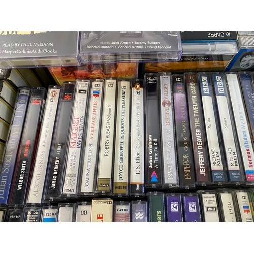 750 - Box of audiobooks on cassette tape